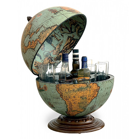 Desk Globe With Drinks Cabinet Laguna Nettuno Bar Globes